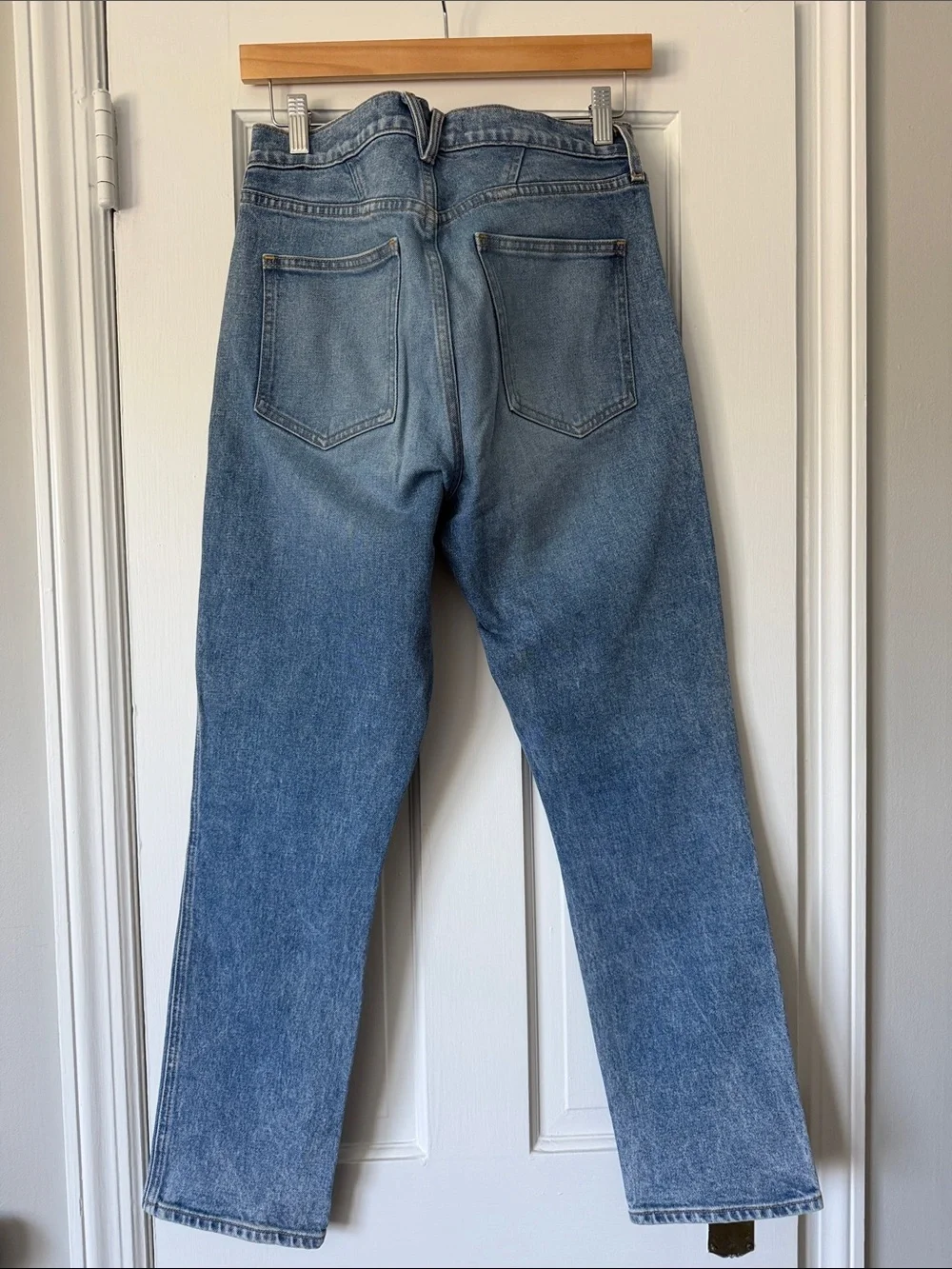 Veronica Beard Ryleigh High-Rise Slim Straight Jeans Size 28/6 Button Fly - Picture 4 of 10